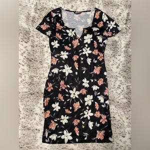 Flower form fitting dress